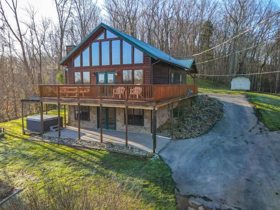 Dog Friendly! Views! Hot Tub! Close To Pf! Gsmnp Sevierville Dış mekan fotoğraf